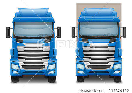 freight truck car delivery cargo anl big vector illustration 113820390