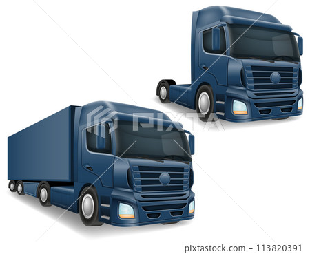 freight truck car delivery cargo anl big vector illustration freight truck car delivery cargo anl big vector illustration 113820391