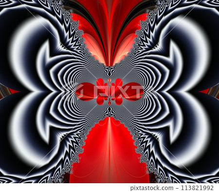 Computer generated abstract colorful fractal artwork 113821992