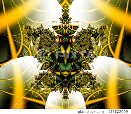 Computer generated abstract colorful fractal artwork 113822009