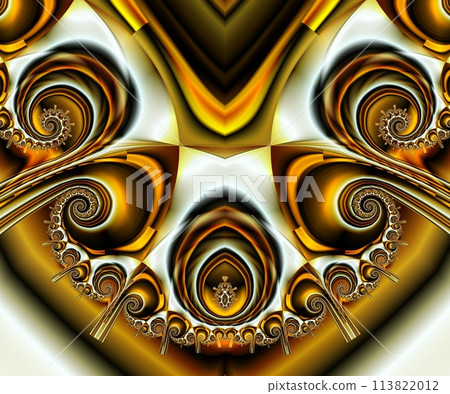 Computer generated abstract colorful fractal artwork 113822012