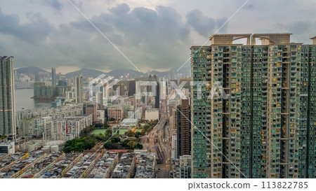 April 14 2024 the cityscape of To Kwa Wan, hong kong April 14 2024 the cityscape of To Kwa Wan, hong kong 113822785