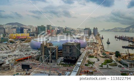 14 April 2024 stadium under construction, Kai Tak Sports Park 14 April 2024 stadium under construction, Kai Tak Sports Park 113822794