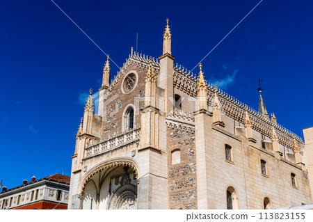 Church of San Jeronimo el Real or Saint Jerome the Royal against blue sky Church of San Jeronimo el Real or Saint Jerome the Royal against blue sky 113823155