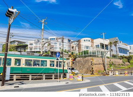 湘南海岸鎌倉高中鐵路道口 湘南海岸鎌倉高中鐵路道口 113823515