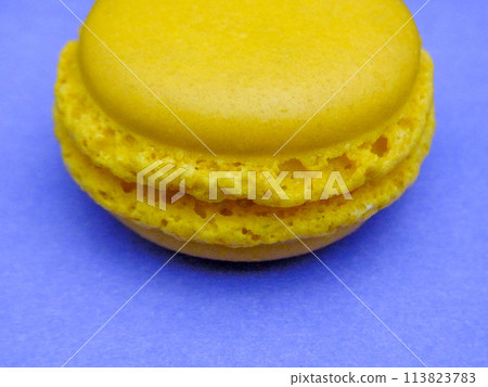 Yellow macaroons 113823783