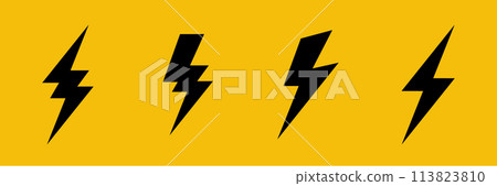 Bolt Energy Thunder and Power Flash Vector Design 113823810
