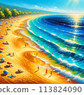 blue sea and sky 113824090
