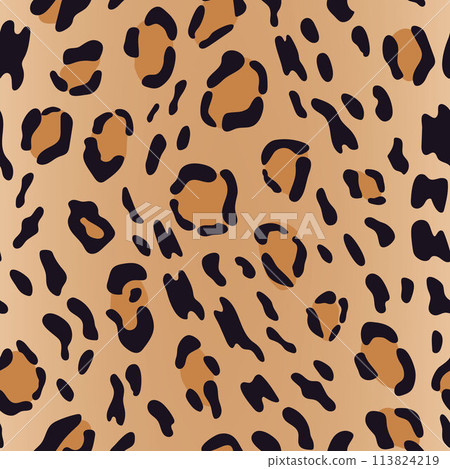 Cheetah skin pattern design. Wildlife fur skin design illustration for print, web, home decor, fashion, surface, graphic design 113824219