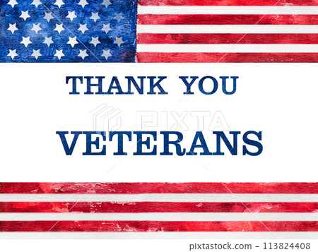 Memorial Day. Drawing of the American Flag with congratulations Memorial Day. Drawing of the American Flag with congratulations 113824408