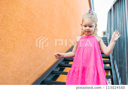 Child head with cochlear implant hearing aid. Hearing aid and medicine innovating technology and diversity Inclusion and people with disability concept. Copy space Child head with cochlear implant hearing aid. Hearing aid and medicine innovating technology and diversity Inclusion and people with disability concept. Copy space 113824580