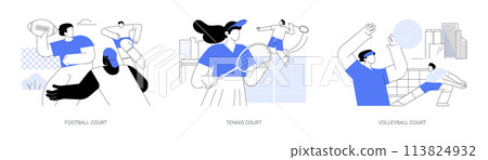 Urban sport facilities isolated cartoon vector illustrations se Urban sport facilities isolated cartoon vector illustrations se 113824932