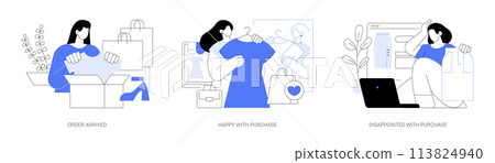 Online store delivery isolated cartoon vector illustrations se Online store delivery isolated cartoon vector illustrations se 113824940