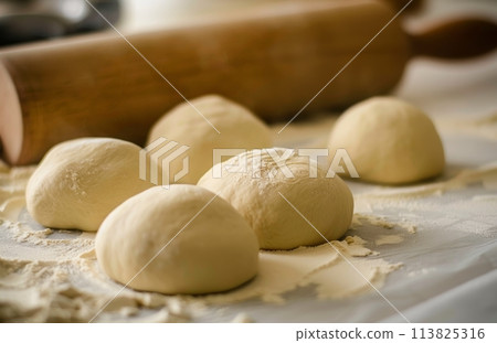 Assorted Doughnuts Arranged on a Table 113825316