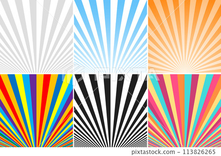 Collection of abstract colorful striped backgrounds. Collection of abstract colorful striped backgrounds. 113826265