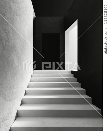 Ascending Stairs in Black and White Ascending Stairs in Black and White 113828163