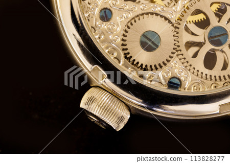 transparent watch  113828277