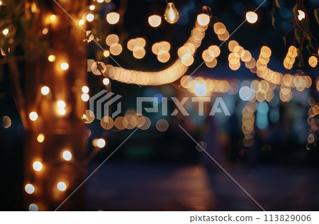 Cluster of Lights Adorning a Tree Cluster of Lights Adorning a Tree 113829006