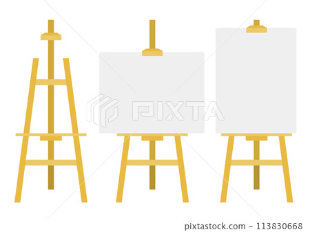畫架和校園插圖集 畫架和校園插圖集 113830668