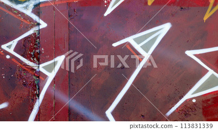 Colorful background of graffiti painting artwork with bright aerosol outlines on wall. Old school street art piece made with aerosol spray paint cans. Contemporary youth culture backdrop Colorful background of graffiti painting artwork with bright aerosol outlines on wall. Old school street art piece made with aerosol spray paint cans. Contemporary youth culture backdrop 113831339