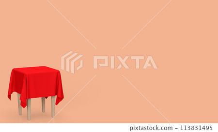 The table for present or food concept 3d rendering. The table for present or food concept 3d rendering. 113831495