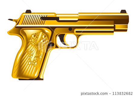 Desert Eagle gun on white background. Neural network AI generated art Desert Eagle gun on white background. Neural network AI generated art 113832682