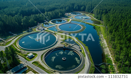 A series of water treatment plants are shown in the image 113832731