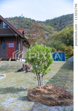 Beautiful house in spring 113832746