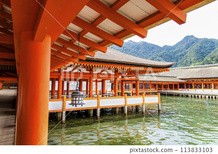 Hiroshima Itsukushima Shrine East Corridor 113833103