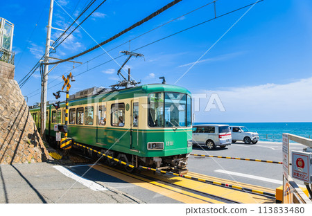 湘南海岸鎌倉高中鐵路道口 113833480