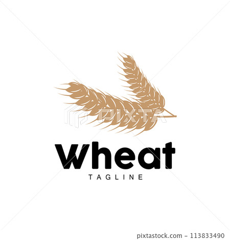 Rice Logo, Farm Wheat Logo Design, Vector Wheat Rice Icon Template Retro Vintage Illustration Rice Logo, Farm Wheat Logo Design, Vector Wheat Rice Icon Template Retro Vintage Illustration 113833490