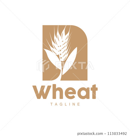 Rice Logo, Farm Wheat Logo Design, Vector Wheat Rice Icon Template Retro Vintage Illustration Rice Logo, Farm Wheat Logo Design, Vector Wheat Rice Icon Template Retro Vintage Illustration 113833492