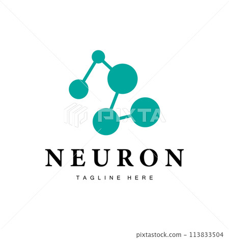 Neuron Logo Design Health Illustration DNA Molecule Nerve Cell Abstract Simple Illustration 113833504