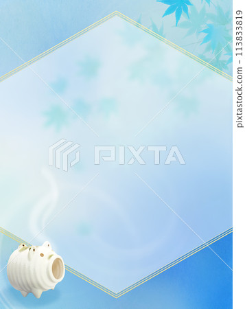 Summer Japanese style frame 113833819