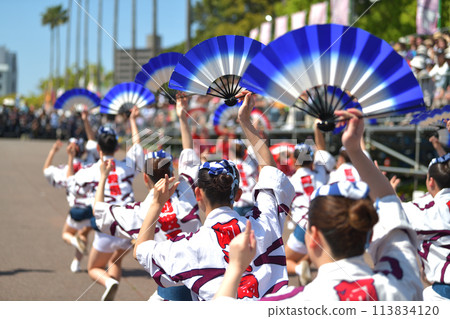 德島市阿波舞春節「花春節」名婦歡樂舞 113834120