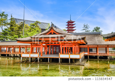 廣島 嚴島神社 客神淨化殿與五層寶塔 113834547