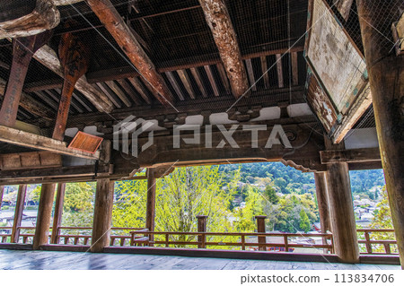 Inside the Senjokaku at Toyokuni Shrine in Miyajima, Hiroshima Inside the Senjokaku at Toyokuni Shrine in Miyajima, Hiroshima 113834706