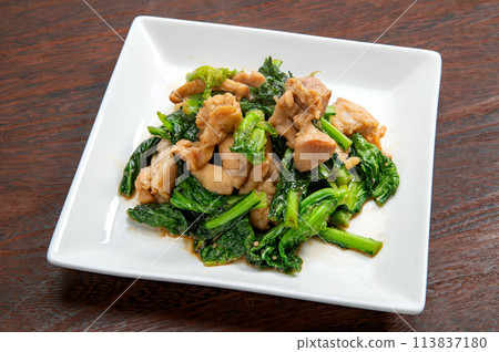 秋田縣蔬菜、炒牛犢、雞肉 113837180