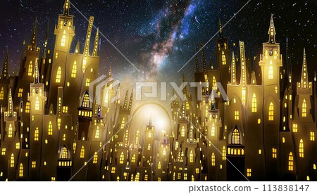 A futuristic cityscape from somewhere in the world 113838147