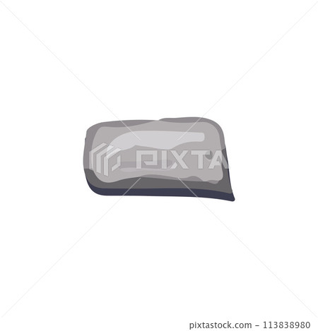 Vector illustration in cartoon style with abstract gray stone. Vector illustration in cartoon style with abstract gray stone. 113838980