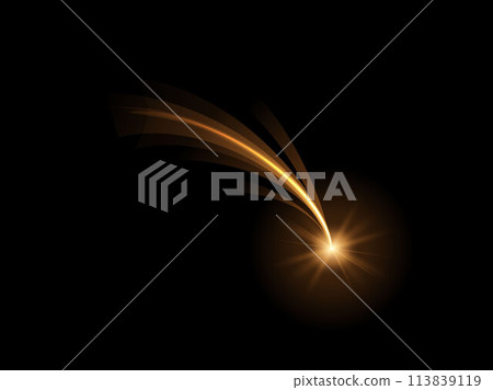Golden shooting star vector illustration Golden shooting star vector illustration 113839119