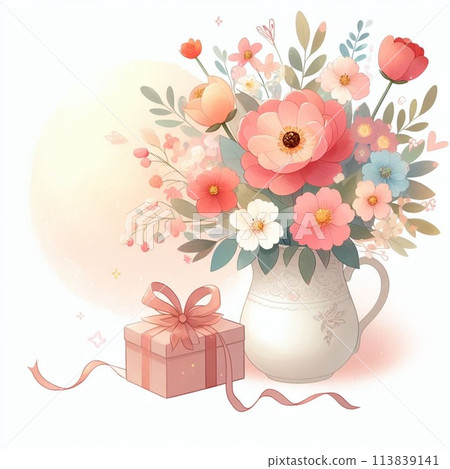 Recommended flower illustrations for Mother's Day etc. 113839141