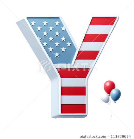 3d letter Y 3d letter Y 113839654
