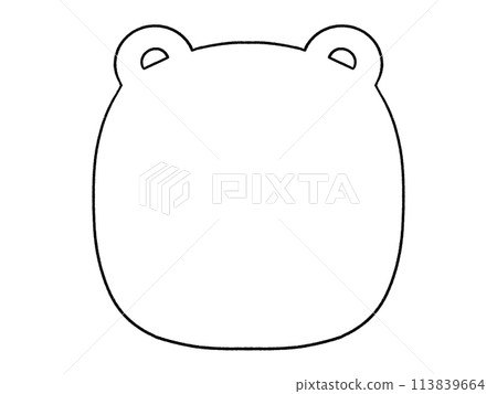 Black and white bear frame 113839664