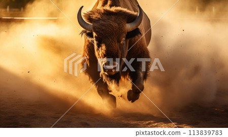 running bison 113839783