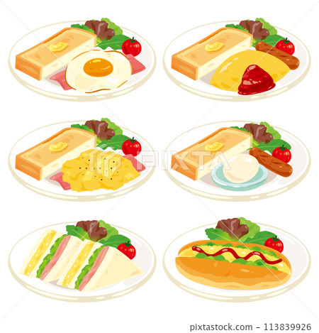 一盤蛋菜套餐 一盤蛋菜套餐 113839926