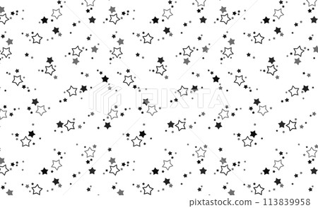 星星單色調背景卡通素材 星星單色調背景卡通素材 113839958