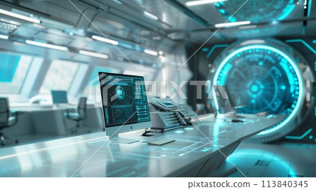 A futuristic business space 113840345