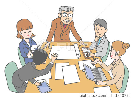 Business meeting scene 113840733