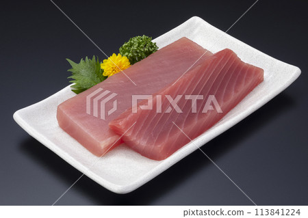 黃鰭鮪魚生魚片柵欄 黃鰭鮪魚生魚片柵欄 113841224